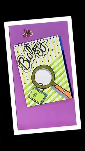 Biology Notebook Cover | Aesthetic Front Page Design | DIY Notebook Decoration | #short