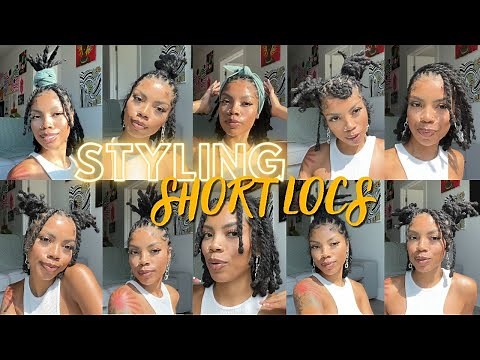 ♡ 12 LOC STYLES FOR SHORT LOCS | therealcholey