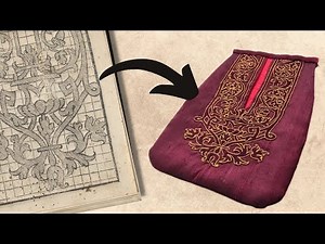 How To Make A Renaissance POCKET with Machine Embroidery
