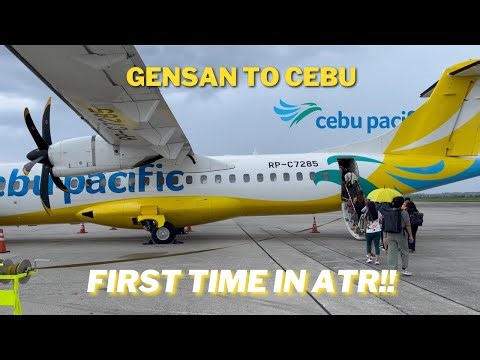 First Time in ATR + Bad Weather! Cebu Pacific ATR 72-600 Flight Report! | DG6818 GES-CEB