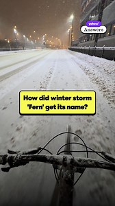 How did winter storm 'Fern' get its name?