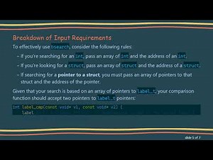 Using bsearch Effectively with Structs in C