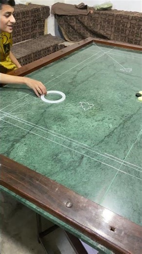 Making History on the Carrom Board! 👑🔥#ytshorts #carrom #trickshots