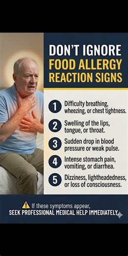 Food Allergy: Warning Signs You Should Never Ignore 🚨🍽️ #shorts #healthtips
