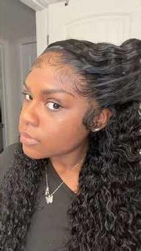 Deep Side Part Curly Install W/ Dramatic Edges 😍 Wig From Cynosure Hair #cynosure #curlywig