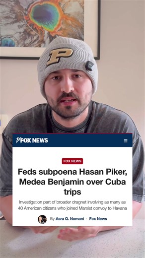 The U.S. government might be trying to crack down on Hasan Piker and others for their participation in a humanitarian aid convoy so let’s talk about it (side note chat am I cooked?) #leftist #education #news #politics #usa