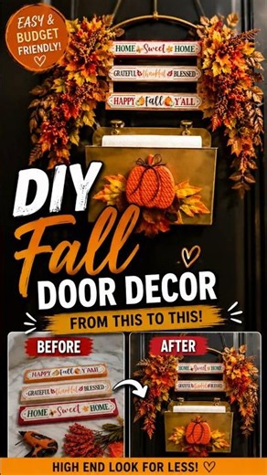 I Turned Cheap Fall Decor Into THIS! 😍🍂 | Easy Fall DIY #diydecor #falldecorating #diy #falldiy