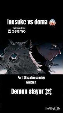 lord inosuke vs doma । demon slayer।#demonslayer #kny #foryou #shorts#anime