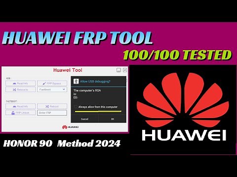 Huawei/Honor FRP Tool 100/100 tested 2024 | FRP Bypass ADB fastboot Mode Method