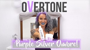 Want this amethyst silver ombre?? Here's how to get it: Step 1: Start with platinum blonde hair. Step 2: Working in sections, apply Pastel Purple Go Deep to 2-4" of length from the roots working downward. Step 3: Apply Vibrant Silver Daily Conditioner from the last 1" of purple all the way to the ends. Step 4: Hang out for 10 minutes, then rinse and style! 🦄 Want to see more detail? Check out the full length version on YouTube! https://youtu.be/i-cwdflMbAU Shop for these colors at http://overto