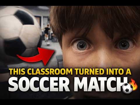 This Classroom Turned Into a Soccer Match ⚽🔥