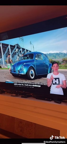 Deaf Accessibility in Forza Horizon Game: Interpreter Challenge Course