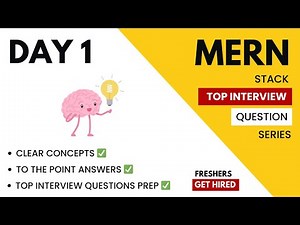 🔴#01 MERN Stack Interview Questions | Fresh Graduates Must Watch