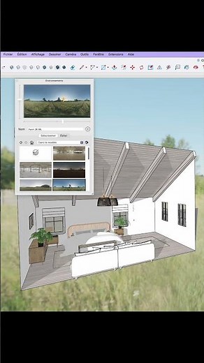 Improving the environment and lighting in SketchUp #sketchup #tips