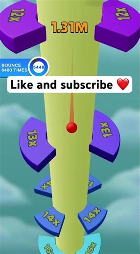 Helix Jump: Level 3260 #helixjump #gaming #mobile #shorts