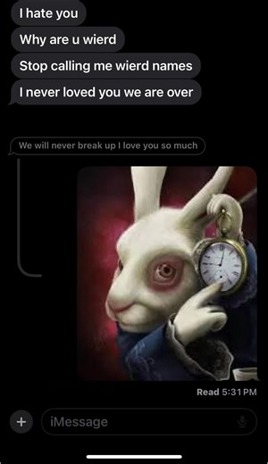 If the rabbit come near I swear #blowup #rabbit #clock #trend #trending