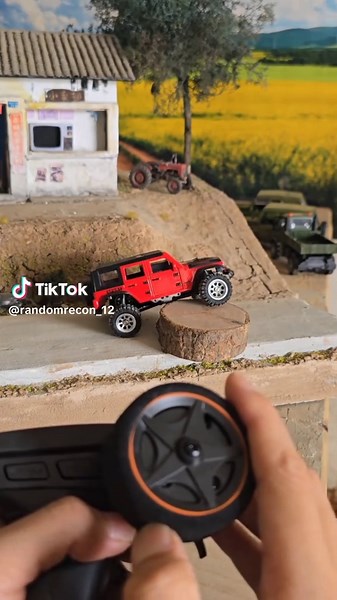 Exploring Miniature House with RC Jeep Adventures
