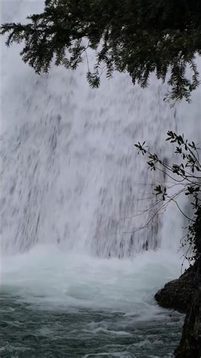 🌊 Powerful Waterfall for Focus & Productivity | White Noise 4K #Shorts