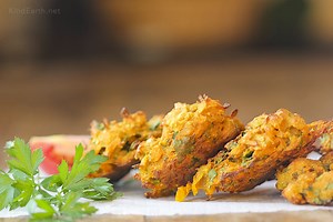 Baked Pakora - Vegan Indian Food