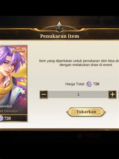 gacha lance valentine #newskin #lancelot #mobilelegends #tipshemat