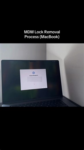 Step-by-step process used to resolve MDM lock during MacBook setup #macbookunlock #mdmfix #macos #applesilicon #techtutorial