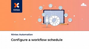 Configure a workflow schedule