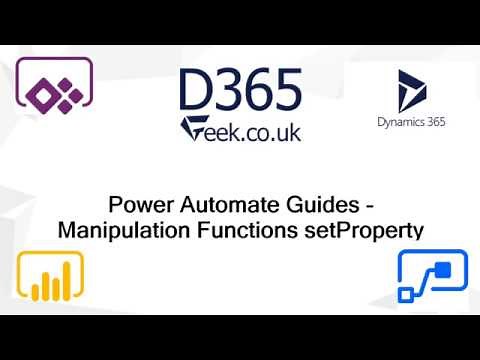 Power Automate Expressions How To: setProperty