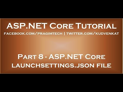 ASP NET Core launchsettings json file