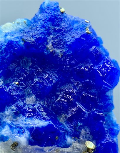 Hauyne With Pyrite Mineral Specimen - Natural Blue Crystal Cluster for Collectors and Healing Decor - Etsy