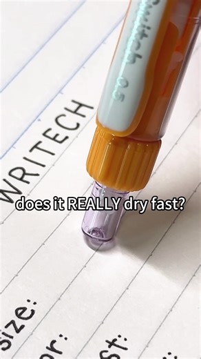 does it really dry fast??😍😍😍#pentest #pentok #gelpen #stationery #tiktokshopfinds