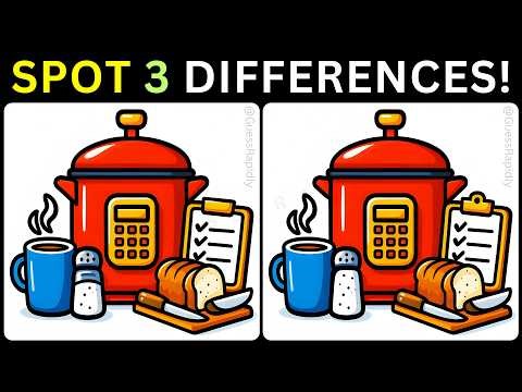 🌟Hunt Down 3 Sneaky Differences❤【#525 Brain Game Challenge Spot 3 Differences】