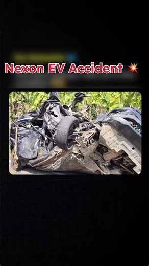 Tata Nexon AV accident #caraccident #accident #caraccident #trending #viral