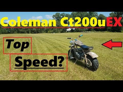 Coleman Ct200u EX Top speed