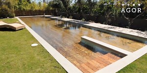 These floors sink into the ground to become swimming pools