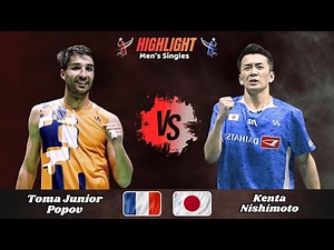 Men's Singles | Toma Junior Popov (FRA) vs. Kenta Nishimoto (JPN) | Badminton 2026