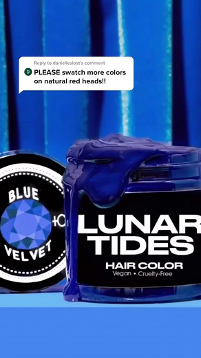 Blue Velvet Hair Dye Tutorial on Auburn Hair