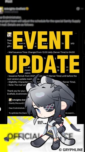 Event FIX AND COMPENSATION in Arknights: Endfield