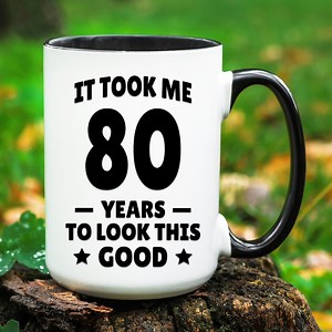 80th Birthday Gift, 80th Birthday Mug, Turning 80 Gifts, Birthday Gift for 80 Years Old, 80 Birthday Cup, Gifts for 80th Birthday, Eighty - Etsy