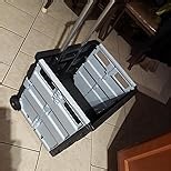 Inspired Living Collapsible Ultra-Slim Pack-N-Roll, 2 Wheel Utility Cart , With Telescopic Handle - Super Strong up to 80 Lbs Load Capacity, Black