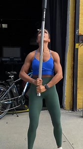 Shaida E. getting in some mace work with the 12.5LB Rogue Mace https://www.roguefitness.com/rogue-mace | Rogue Fitness