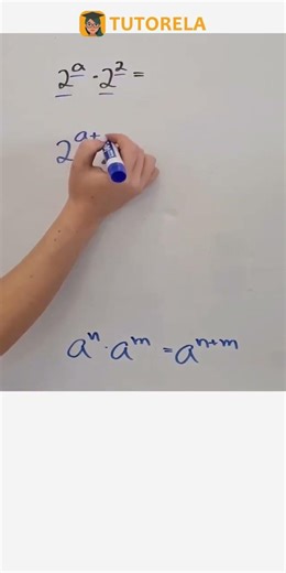 Simplify 2^a × 2^2 Using Exponent Rules #Math #ExponentsRules #MultiplicationOfPowers