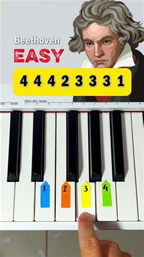Play Beethoven in 6 SECONDS! (No Notes, Just Numbers) | Easy Piano Tutorial