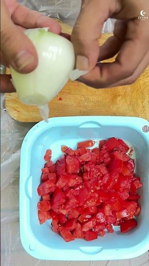 ASMR Breakfast 🍳 Time-lapse | Tomato, Onion & Egg Cooking Sounds #asmr#breakfastasmr#cookingasmr