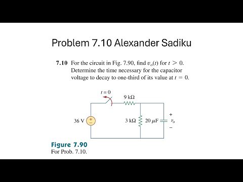 Problem 7.10 - Fundamental of Electric Circuits (Sadiku) 5th Ed