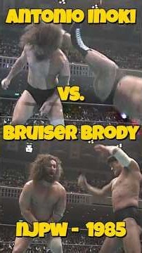 Antonio Inoki vs. Bruiser Brody - Tokyo - NJPW #wrestling #1985 #inoki #Brody #NJPW