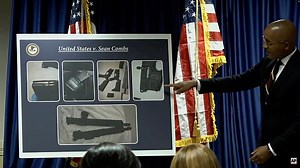 US Attorney shows photos of weapons found in Diddy's Miami bedroom