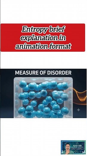 What Is Entropy? Animated chemistry Explained ⚛️ #jee #chemistry #neet