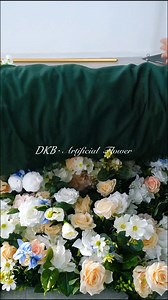 174K views · 2.2K reactions | HQ345冀勺What color should a spring wedding be?It's the gentleness of milky white, the sweetness of light pink, mixed with the clarity of pale blue www.dkbflower.com #dkbflower #dkbcrafts #flowerwall #dkbflowerwall #weddingbackdrop #eventwall | Artificial flowers（Fengqiu zhaogang silk flower factory） | Facebook