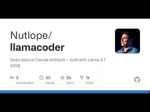 GitHub - Nutlope/llamacoder: Open source Claude Artifacts – built with Llama 3.1 405B