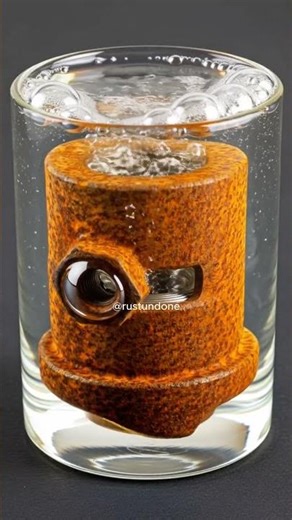 Heavily Rusted Barrel Nut — Acid Rust Removal Satisfying Transformation! 🔥